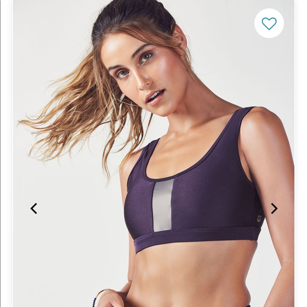 Fabletics Brinley purple sports bra